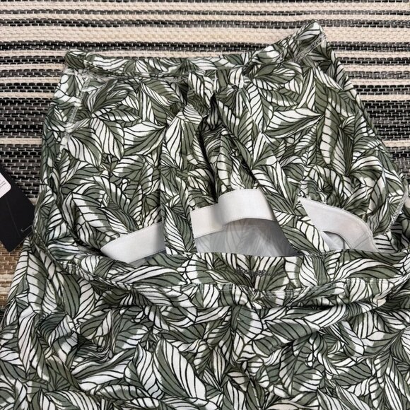 Eddie Bauer Women's Summer Tank Dress Dusty Olive Green Simple Palms Size Large - Picture 8 of 16